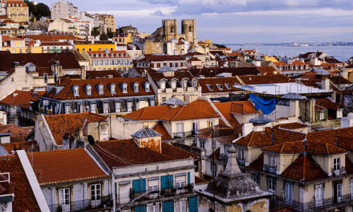 Alfama historic district Lisbon