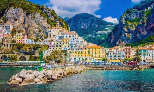 Amalfi town in Amalfi Coast Italy
