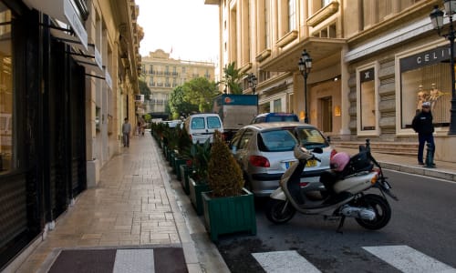 Avenue des Beaux-Arts (shopping street) Monaco
