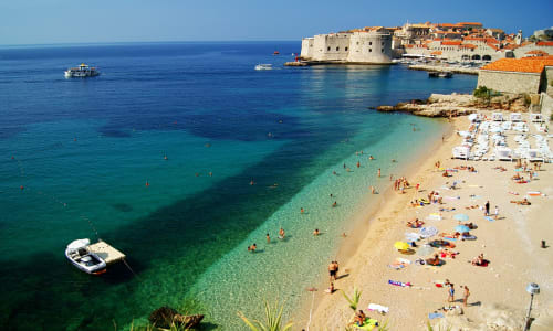 Banje Beach Dubrovnik, Croatia
