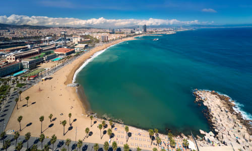 Barceloneta Beach Barcelona, Spain