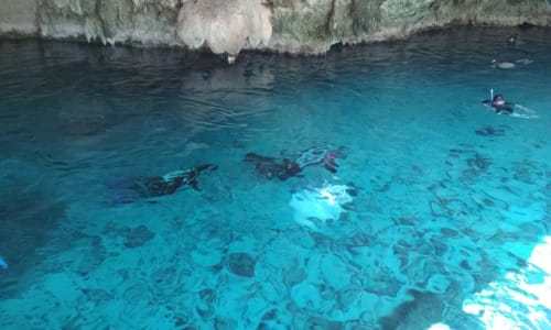 Cenote swimming Cancun