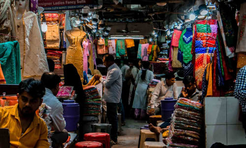 Chandni Chowk market Delhi Jaipur Agra