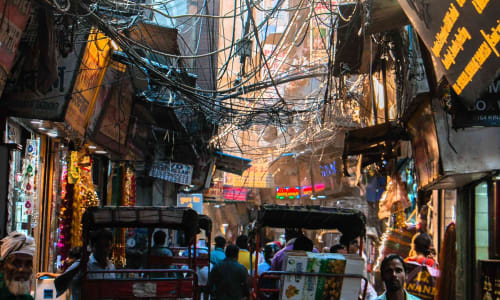 Chandni Chowk market New Delhi, India