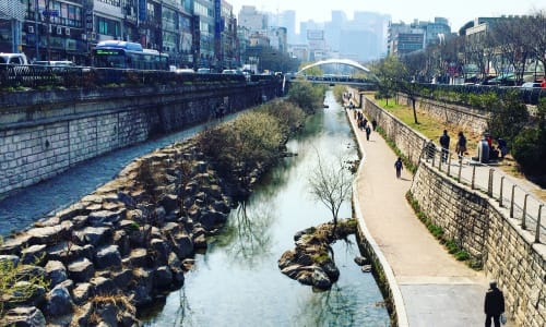 Cheonggyecheon Stream Seoul, South Korea