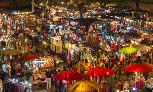 Chiang Mai night markets Thailand