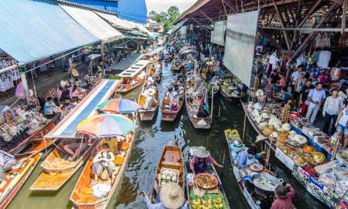 Damnoen Saduak Floating Market Bangkok, Thailand