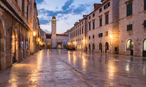 Dubrovnik historic old town Croatia