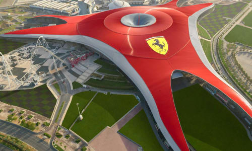 Ferrari World theme park Abudahbi