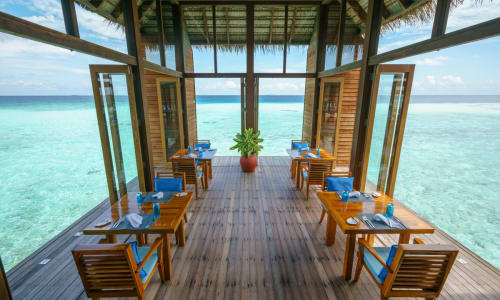 Fine dining restaurant Maldives
