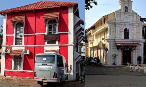 Fontainhas neighborhood Goa