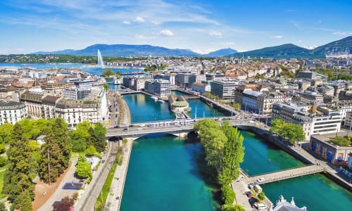 Geneva France And Switzerland
