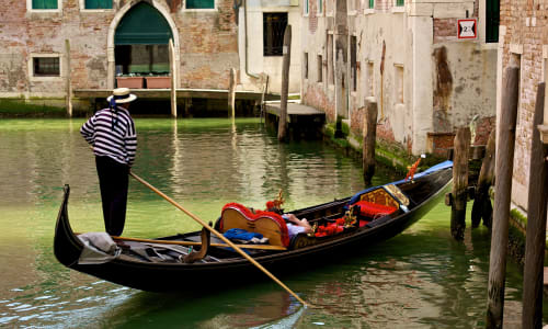 Gondola ride Italy