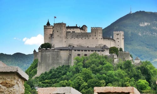 Hohensalzburg Fortress in Salzburg Austria