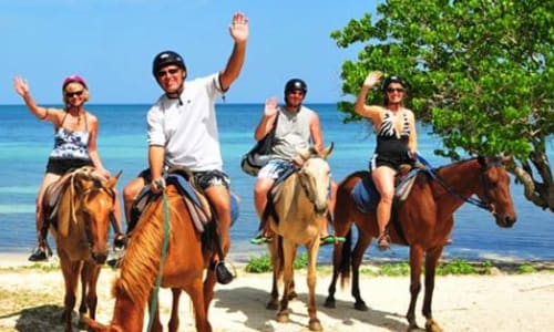 Horseback ride along the beach or through the countryside Negril,jamica