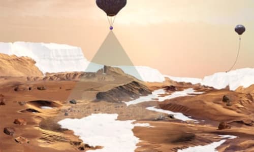 Hot air balloon ride Mars