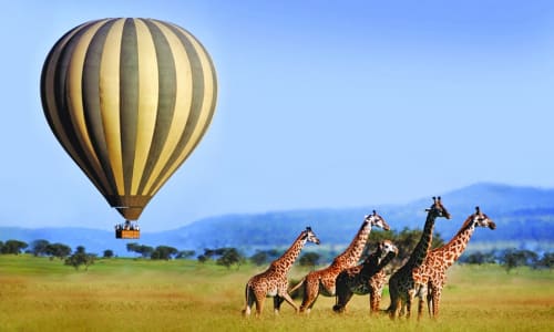 Hot air balloon safari Serengeti National Park, Tanzania