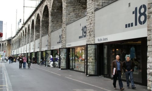 Im Viadukt market Zurich