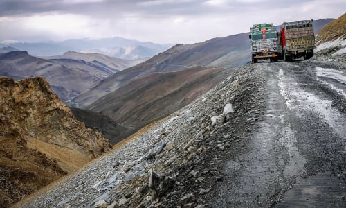 Khardung La Pass Manali To Leh Highway, India