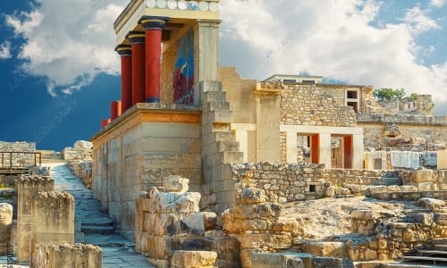 Knossos ruins Greece
