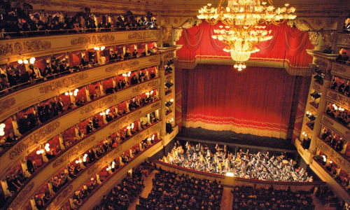 La Scala opera house and museum Milan