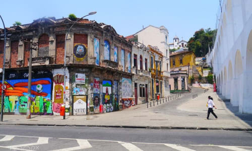 Lapa neighborhood Rio De Janeiro, Brazil