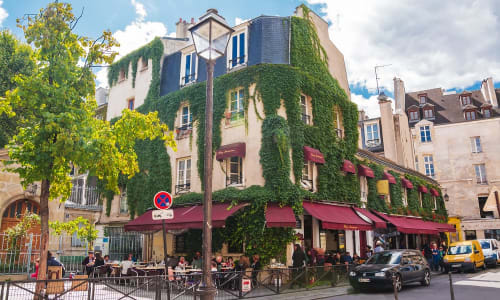 Le Marais neighborhood Paris