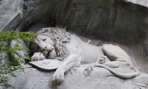 Lion Monument Italy, Switzerland