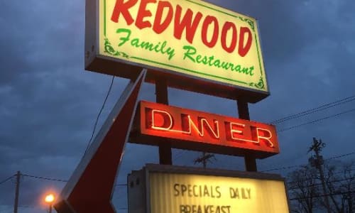 Local diner Redwood Forest Park
