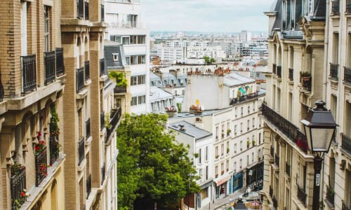Montmartre neighborhood Paris, France