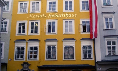 Mozart's Birthplace in Salzburg Austria