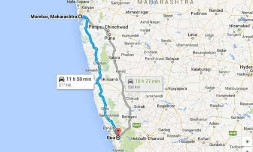 Mumbai To Goa, India