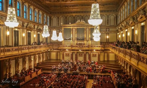 Musikverein or Konzerthaus (concert hall) Vienna