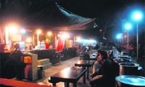 Night Food Street in Sector 14 Chandigarh
