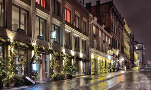 Old Montreal (cobblestone streets Montreal