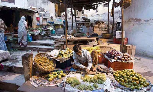 Old city markets Varanasi, India