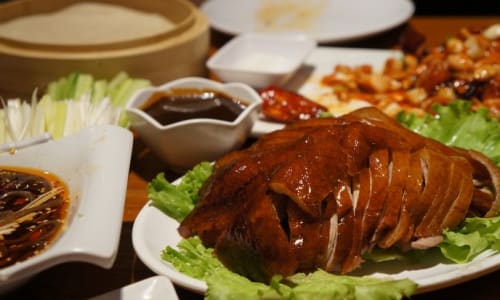 Peking duck dinner China