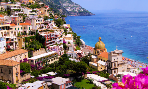 Positano town in Amalfi Coast Italy