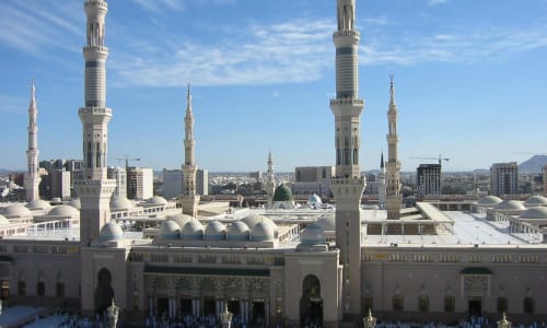 Prophet's Mosque in Medina Saudi Arabia