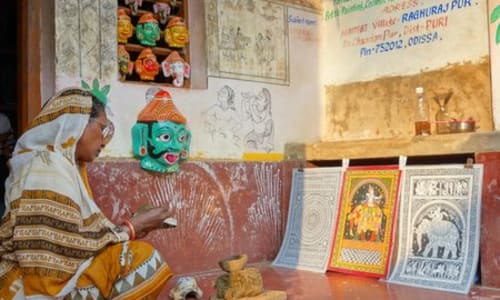 Raghurajpur Artist Village Orissa