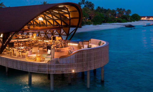 Resort's restaurant Maldives