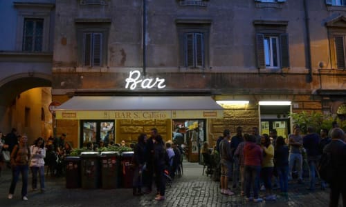 Restaurants and bars in Trastevere Rome