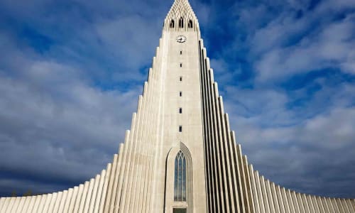 Reykjavik landmarks: Hallgrimskirkja Church Iceland