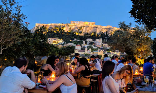 Rooftop bars with stunning views of the Acropolis Athens Delphi Itacca Creete Knossos
