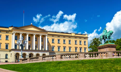 Royal Palace in Oslo Norway