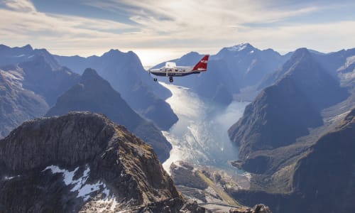 Scenic flight over Milford Sound Milford Sound, New Zealand