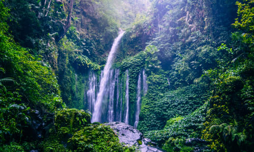 Sendang Gile Waterfall Indonesia