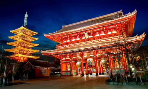 Sensoji Temple in Asakusa Tokyo