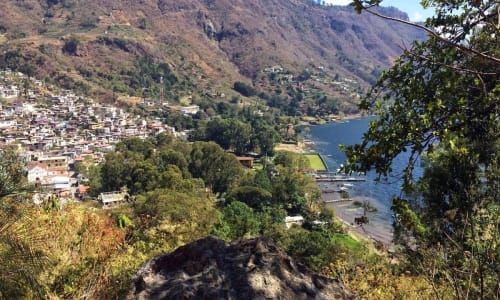 Small villages around Lake Atitlán such as San Juan La Laguna Guatemala