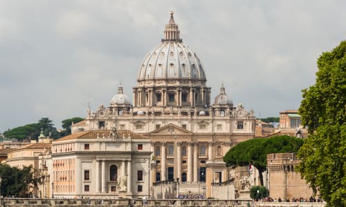 St. Peter's Basilica in Rome Italy